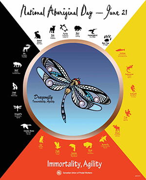 (Poster) National Aboriginal Poster 2017: The Dragonfly