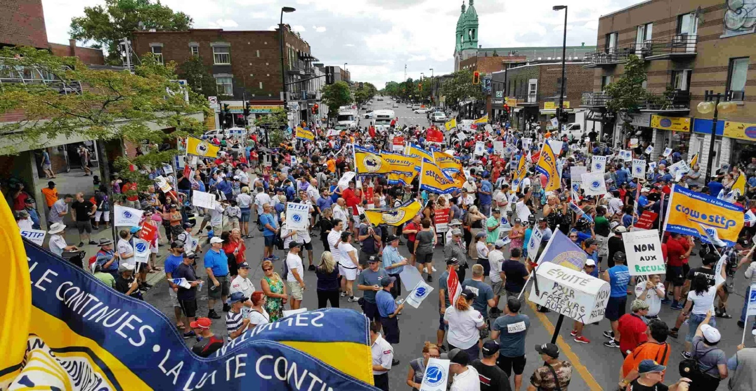 Un aperçu de la manifestation.