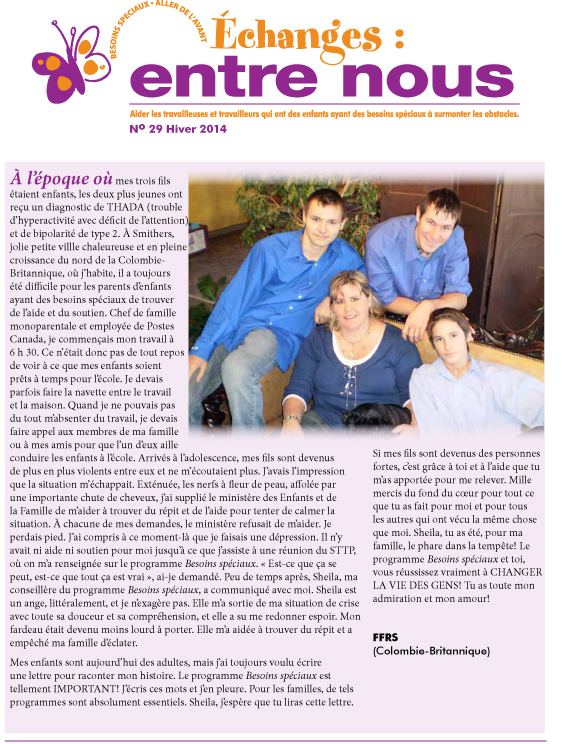 Échanges : entre nous, numéro 29