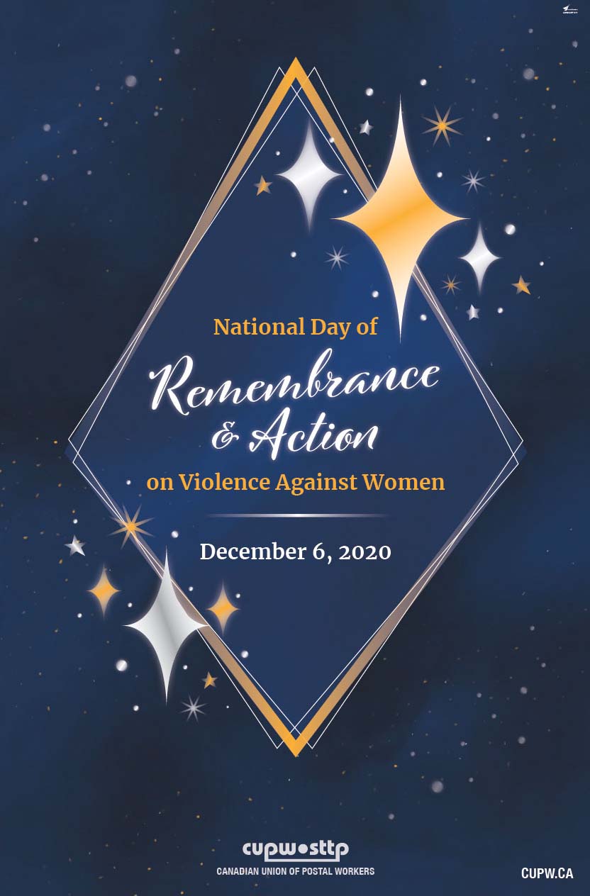 Poster: National Day of Remembrance and Action on Violence against Women (2020)