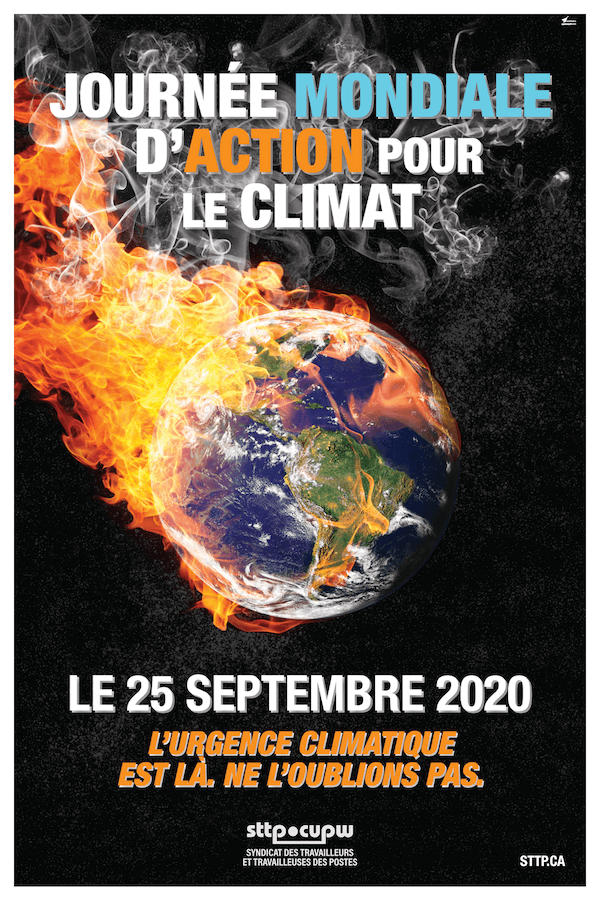 Affiche : Journée mondiale d’action pour le climat - Le 25 septembre 2020