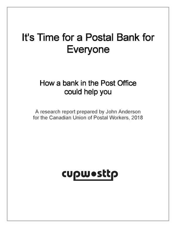 It's Time for a Postal Bank for Everyone - How a bank in the Post Office could help you It's Time for a Postal Bank for Everyone - How a bank in the Post Office could help you