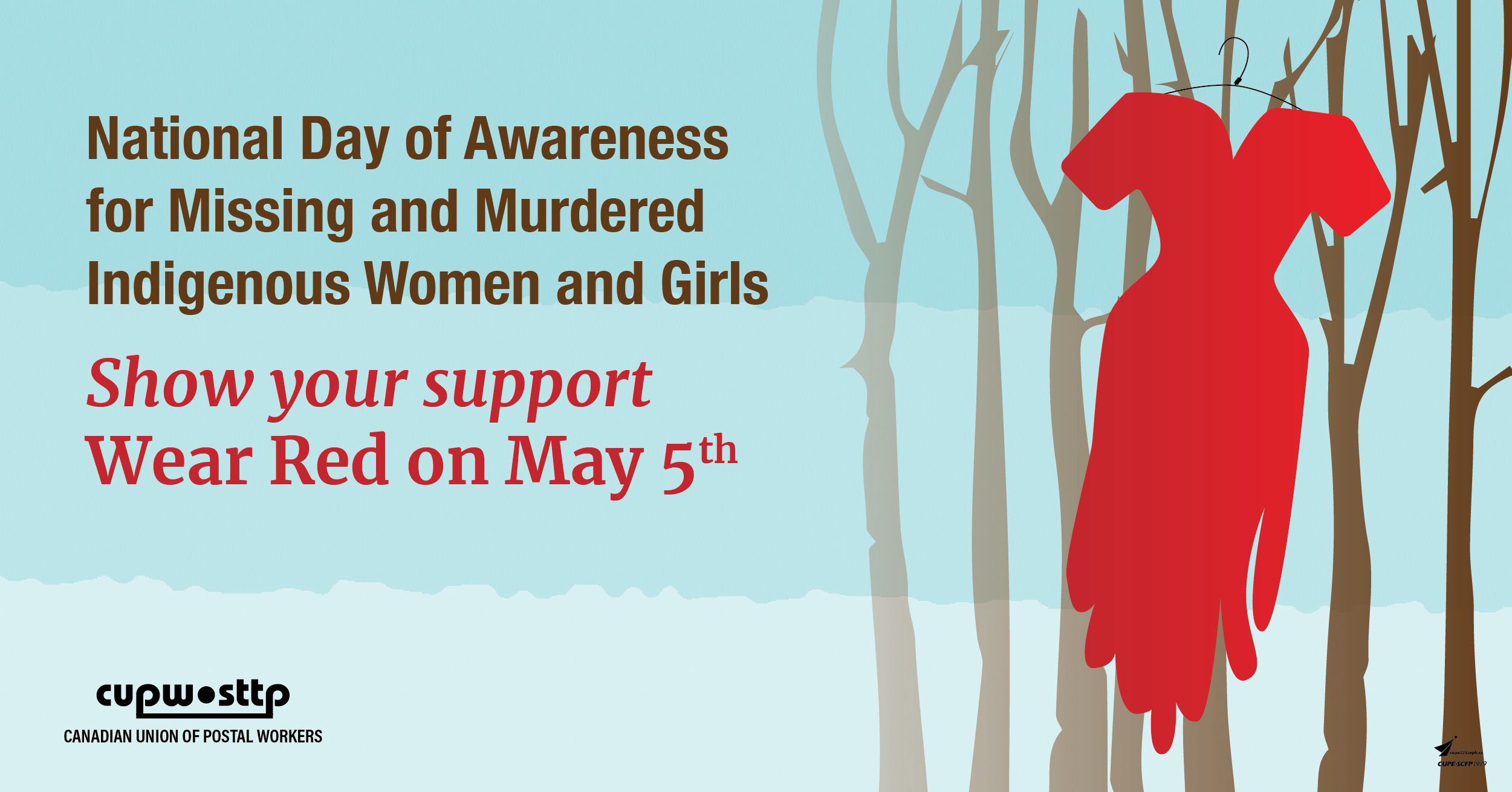Wear Red on May 5 for the National Day of Awareness for Missing and Murdered Indigenous Women and Girls