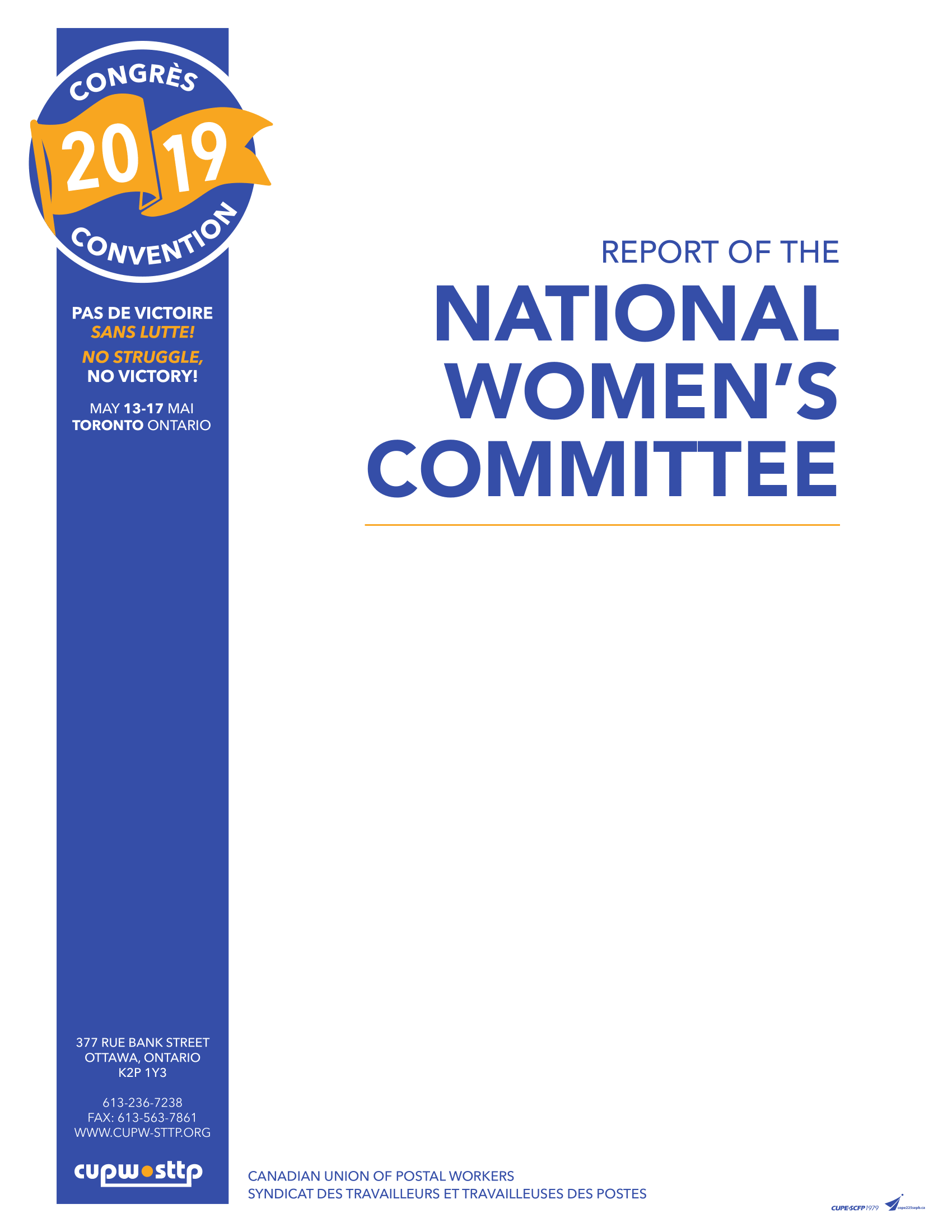 Report of the National Women’s Committee (2019)