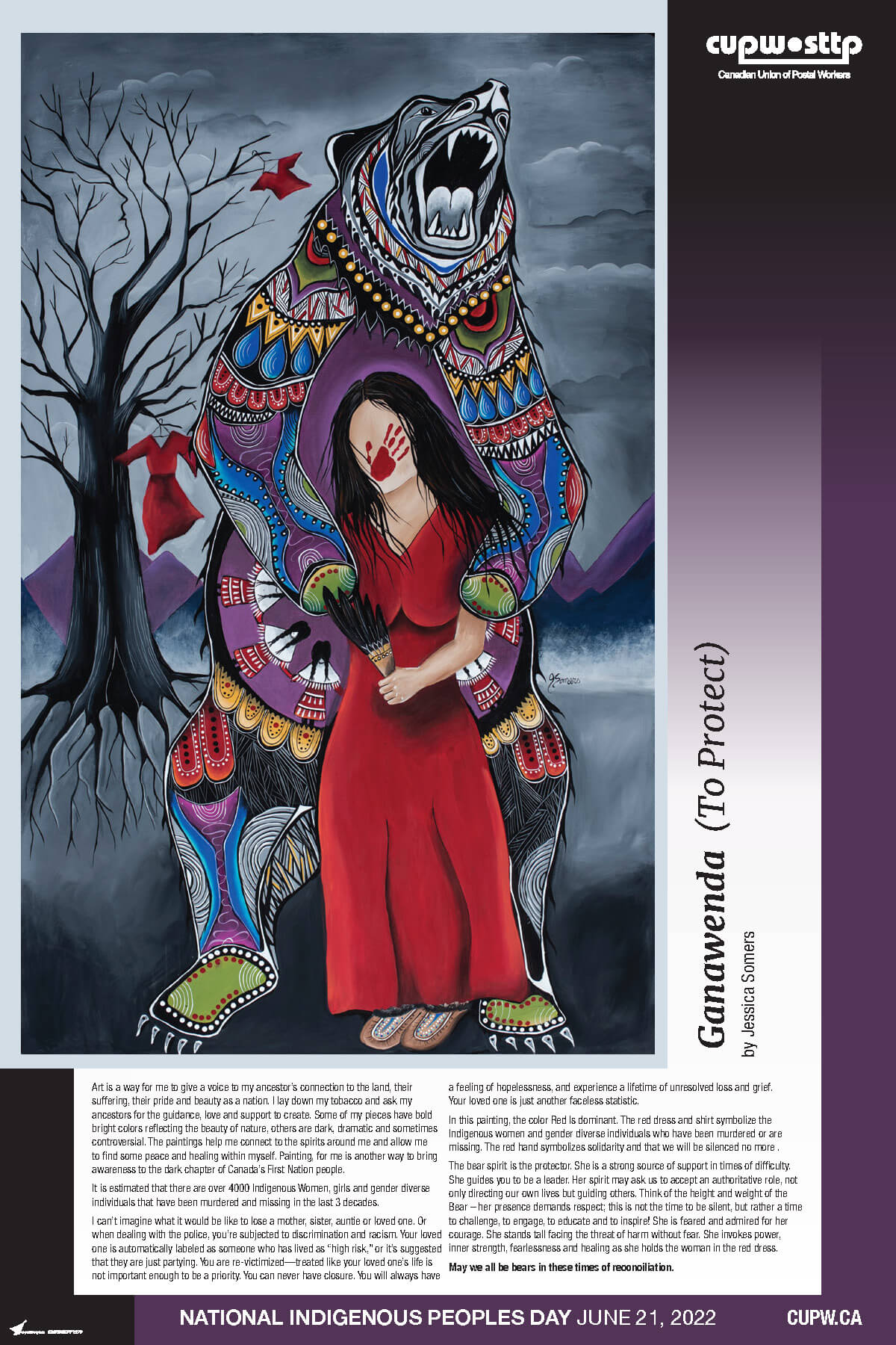 Poster : 'Ganawenda' (To Protect) by Jessica Somers