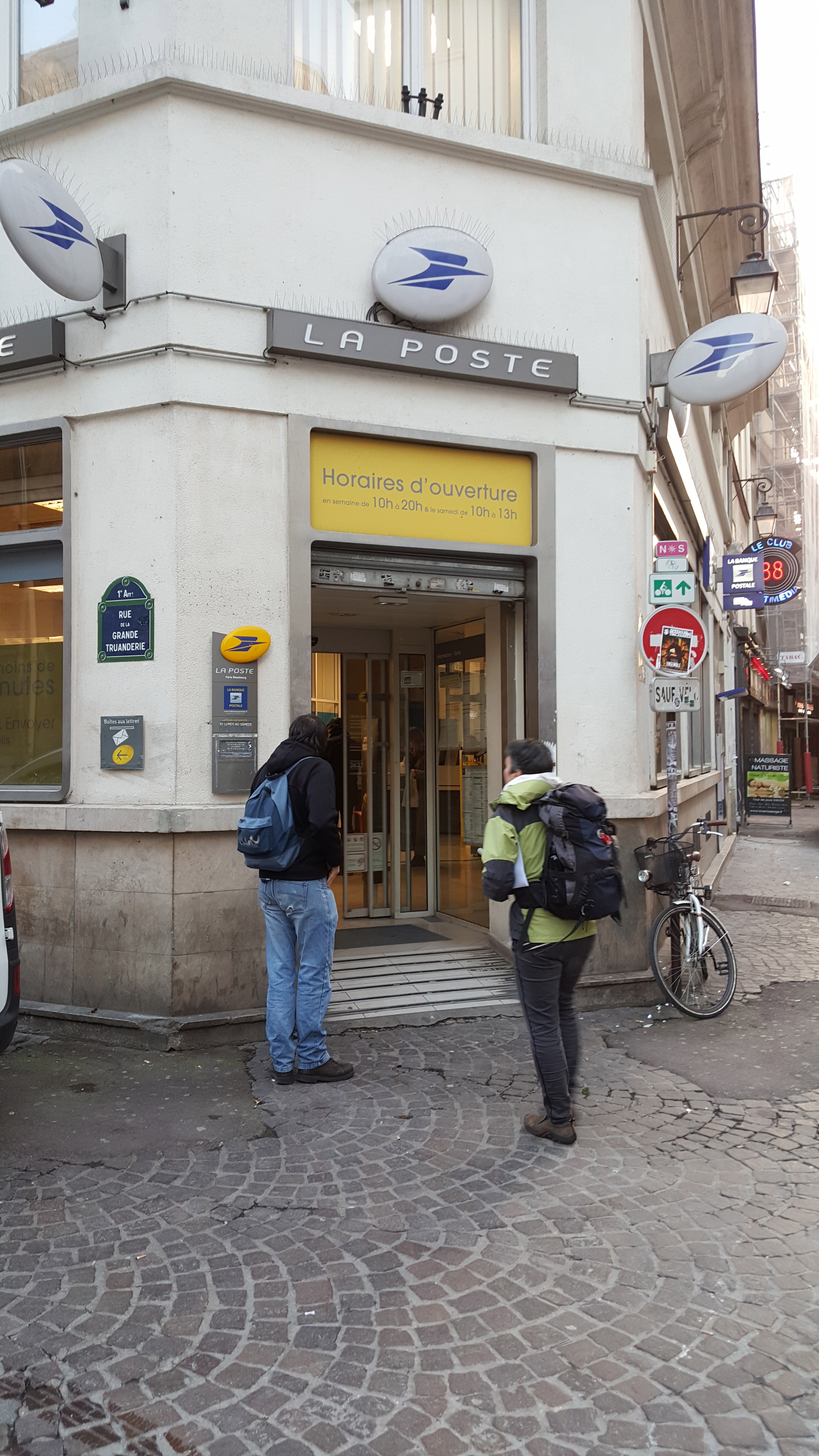 Paris post office with postal bank branch