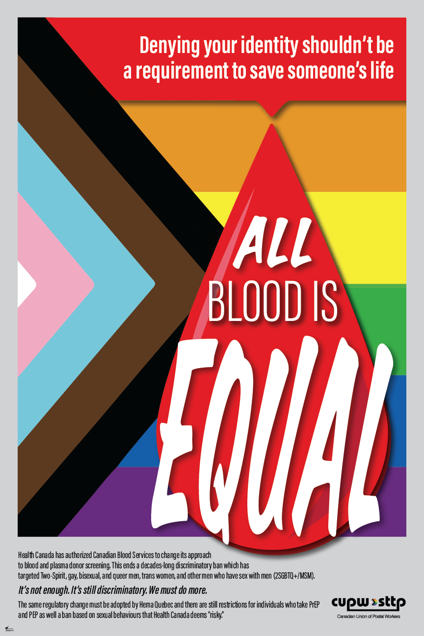 Poster - Pride 2022: All Blood is Equal