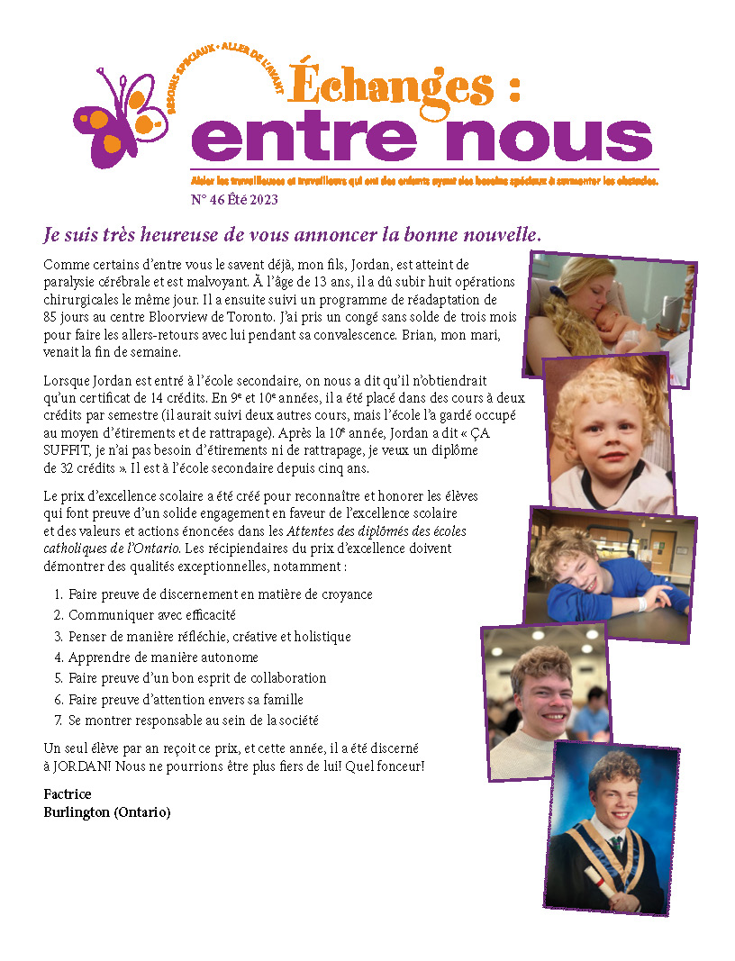 Échanges : entre-nous (Hiver 2023)