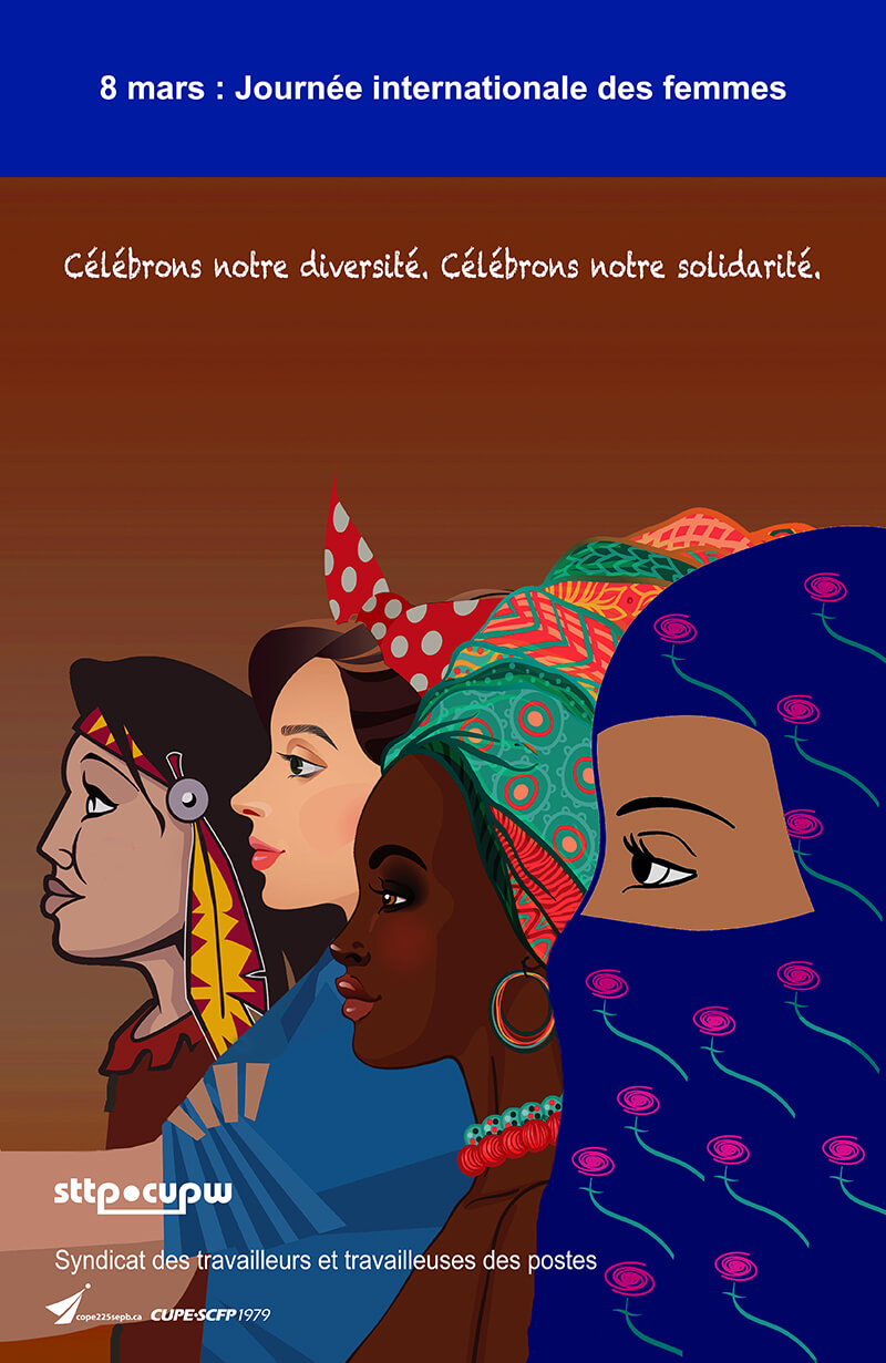 Affiche à l’occasion de la Journée internationale des femmes 2018