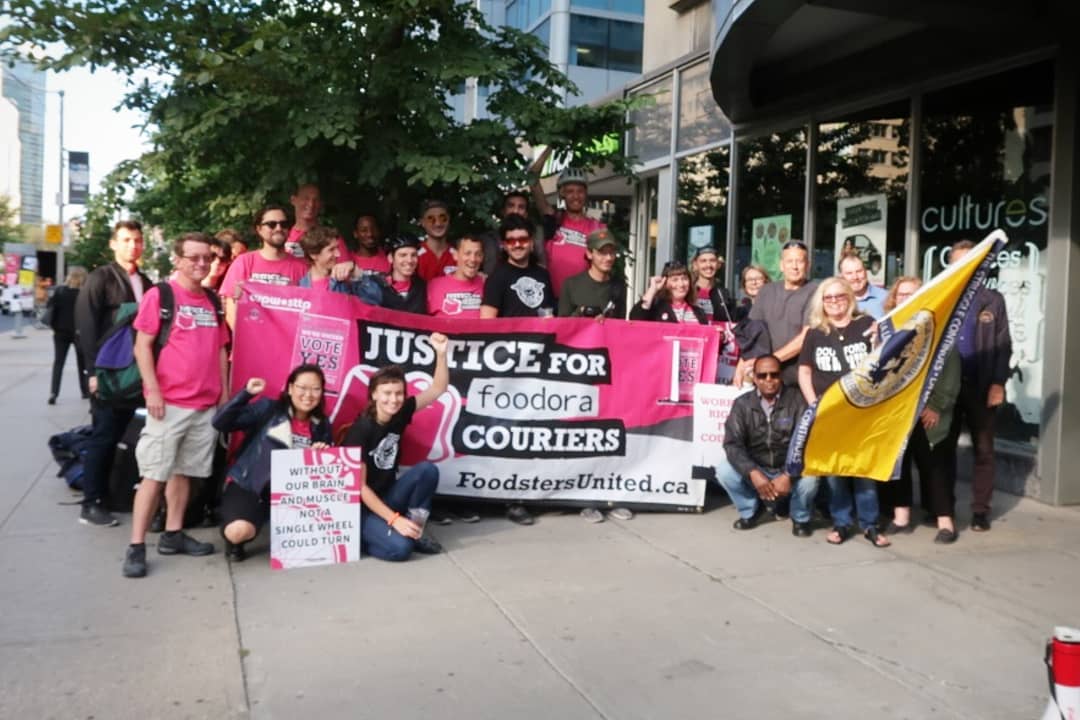 Photo : Mise à jour sur la campagne Justice pour les livreurs et livreuses de Foodora