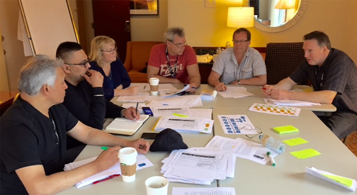 Members working on Groups 3 and 4 issues at negotiations Members working on Groups 3 and 4 issues at negotiations