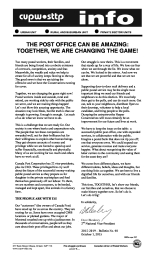 Too many postal workers, their families, and friends are being forced into a robotic existence of overwork, competition, anxiety