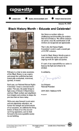 Black History Month – Educate and Celebrate!