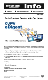 Be in Constant Contact with Our Union 