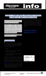 COVID-19 : Congé special pour garde d’enfants ou soins aux aînés à Postes Canada