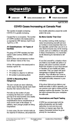 COVID Cases Increasing at Canada Post