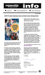 CUPW Proudly Celebrates Asian and South Asian Heritage Month