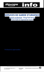 Services de garde d’urgence (Ontario seulement)
