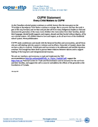 Every Child Matters to CUPW