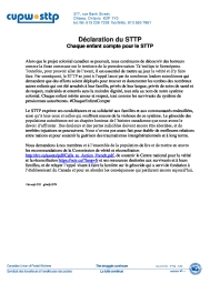 Chaque enfant compte pour le STTP