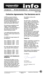 Collective Agreements: The Decisions are In