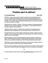 Posties Want To Deliver!