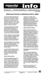 Alberta government is attacking worker’s rights