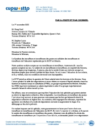 Le STTP solidaire des travailleurs et travailleuses de l’éducation représentés par le SCFP en Ontario