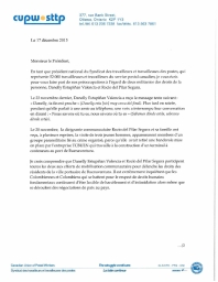 Le STTP craint pour la sécurité de Danelly Estupiñan Valencia et de Rocio del Pilar Segura