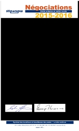 Alerte no 4 –  Activités de grève