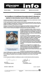 Les travailleurs et travailleuses des postes saluent la diversité et rejettent la discrimination...