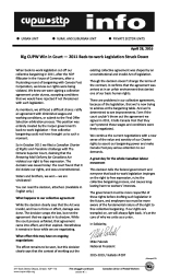 Big CUPW Win in Court — 2011 Back-to-work Legislation Struck Down