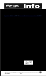 Importante victoire du STTP – la Cour invalide la loi de retour au travail de 2011