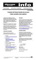L’examen de Postes Canada est en cours.  Faites connaître votre opinion!