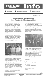 Indigenous and Labour Activists Come Together to #MakeMuskratRight