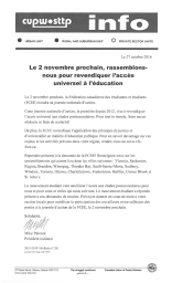Le 2 novembre prochain, rassemblons-nous pour revendiquer l’accès universel à l’éducation