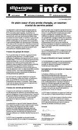 En plein coeur d’une année chargée, un examen crucial du service postal