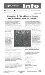 December 6 - We will never forget.  We will always work for change.