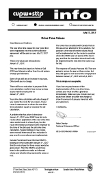 Drive Time Values (REVISED)