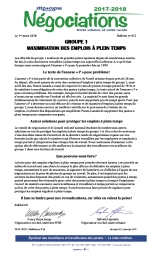 Groupe 1 - Maximisation des emplois à plein temps