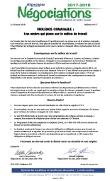 Violence conjugale : Une ombre qui plane sur le milieu de travail