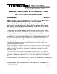 New Report Shows the Path to Postal Banking in Canada