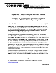 Pay Equity: A Major Victory for Rural Mail Carriers