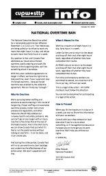 National Overtime Ban