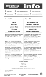 Local Rebates: Union Dues During Strike Activities