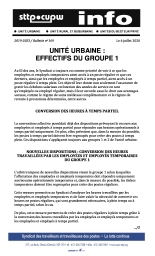 Unité urbaine : Effectifs du groupe 1