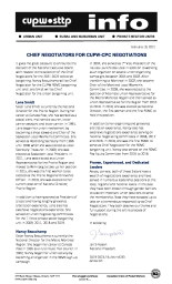 Chief Negotiators for CUPW-CPC Negotiations