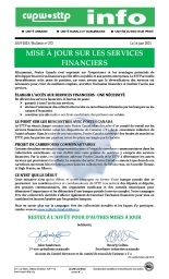 Mise à jour sur les services financiers