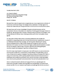 CUPW seeks meeting with new Federal Environment and Climate Change Minister Steven Guilbeault