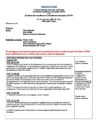 Procès-verbal de la réunion du Comité national mixte sur la santé et la sécurité (Le 29 septembre 2022)